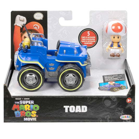 Figura de Toad en un kart azul de Mario Kart - 2