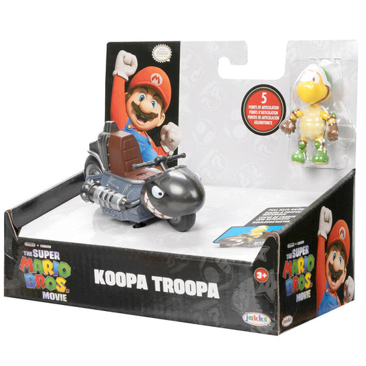 Figura de Koopa Troopa con kart de carreras de Super Mario Bros. - 8