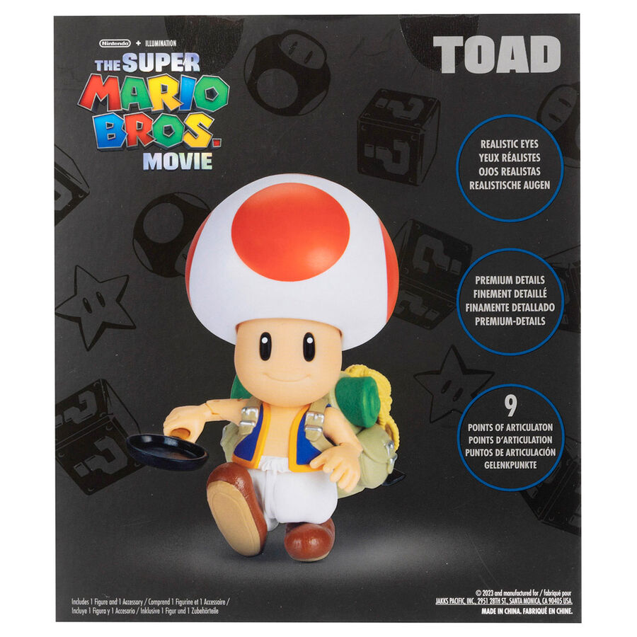 Figura de Toad de Super Mario Bros. Movie de 13 cm con sartén - 9