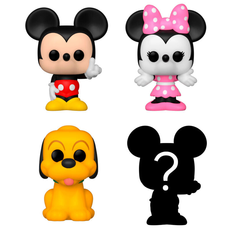 Pack FUNKO Bitty Pop! Disney de 4 figuras con Mickey, Minnie, Pluto y Pop misterioso - 2