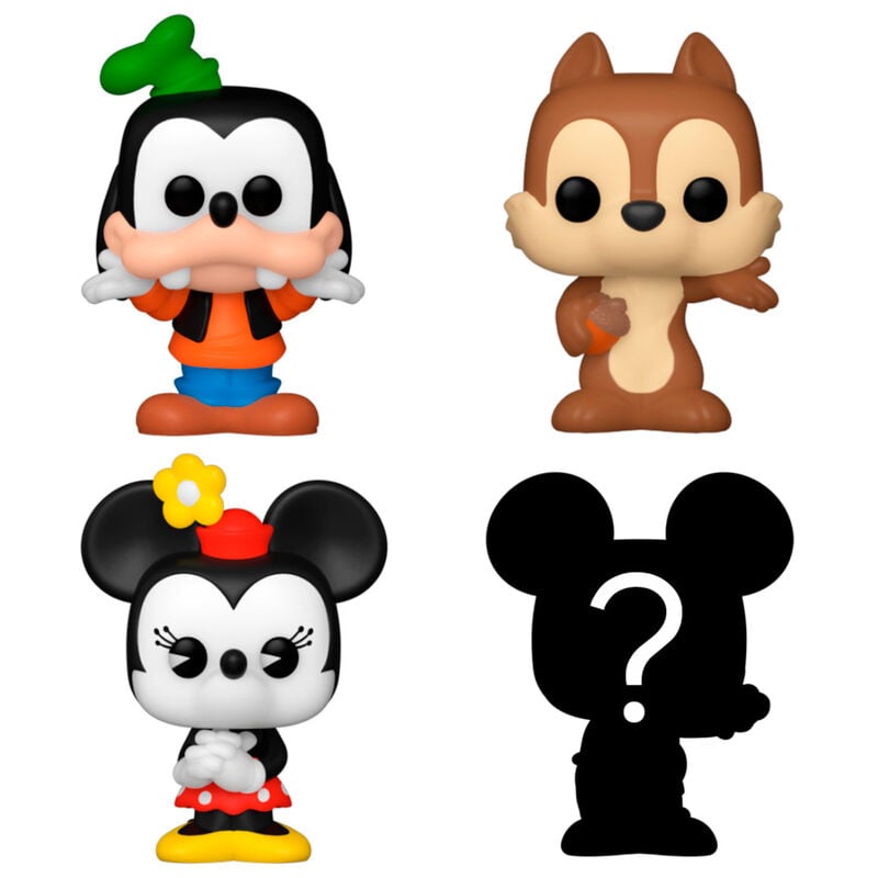 Blíster Funko Bitty Pop! Disney de 4 figuras con Goofy, Chip, Minnie y figura misteriosa - 2