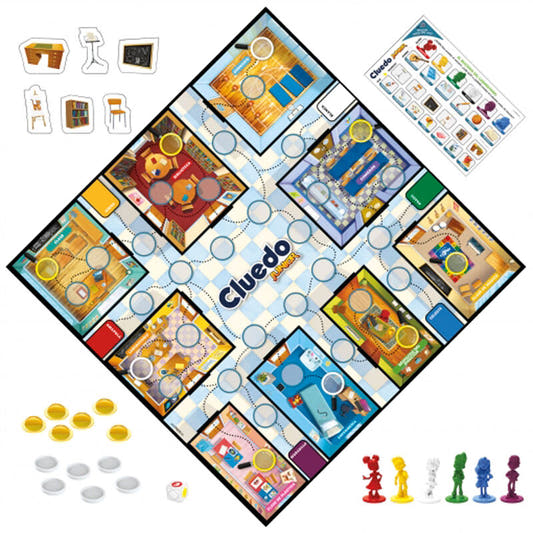 Caja de Cluedo Junior de Hasbro con tablero de doble cara y dos misterios - 2