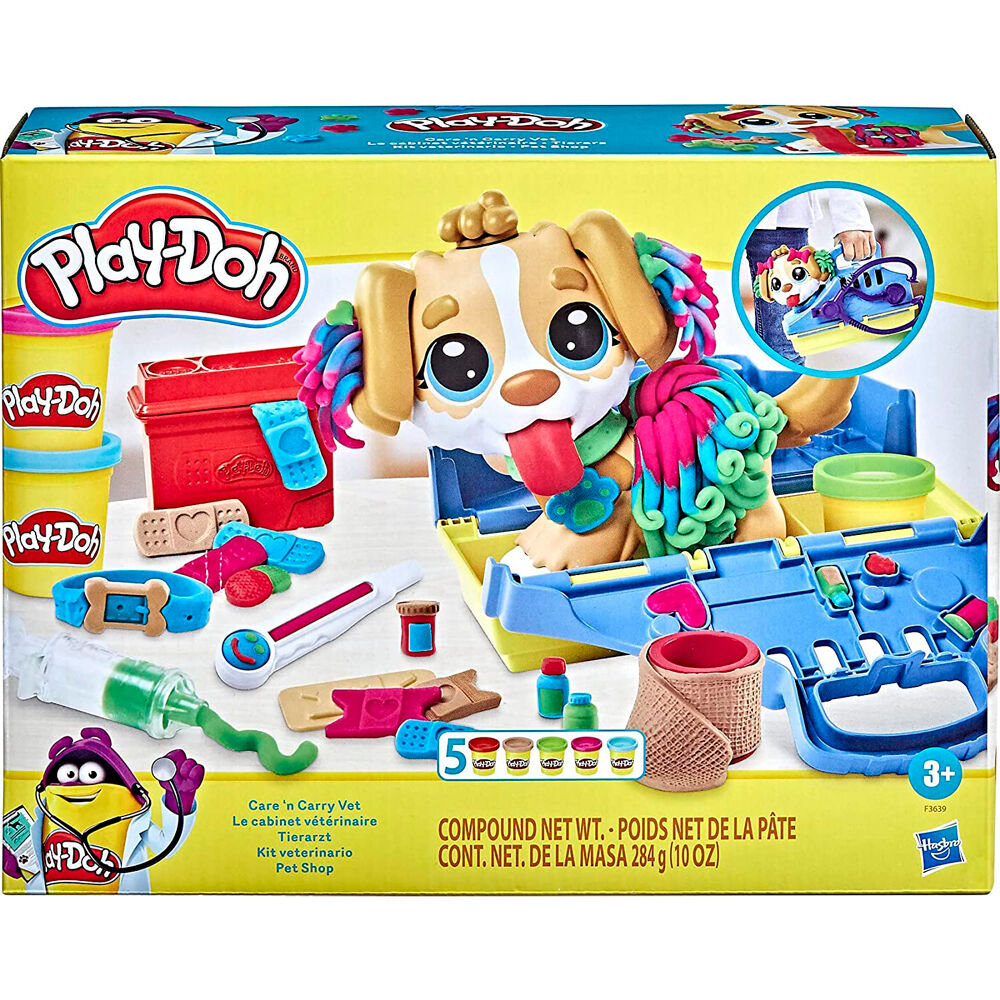 Kit Veterinario Play-Doh con cachorro, accesorios y botes de masa - 2