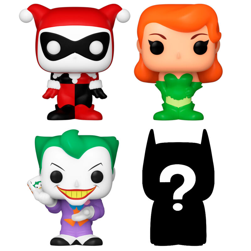 Pack FUNKO Bitty POP! DC Comics con Harley Quinn, Poison Ivy, The Joker y figura Mystery - 2