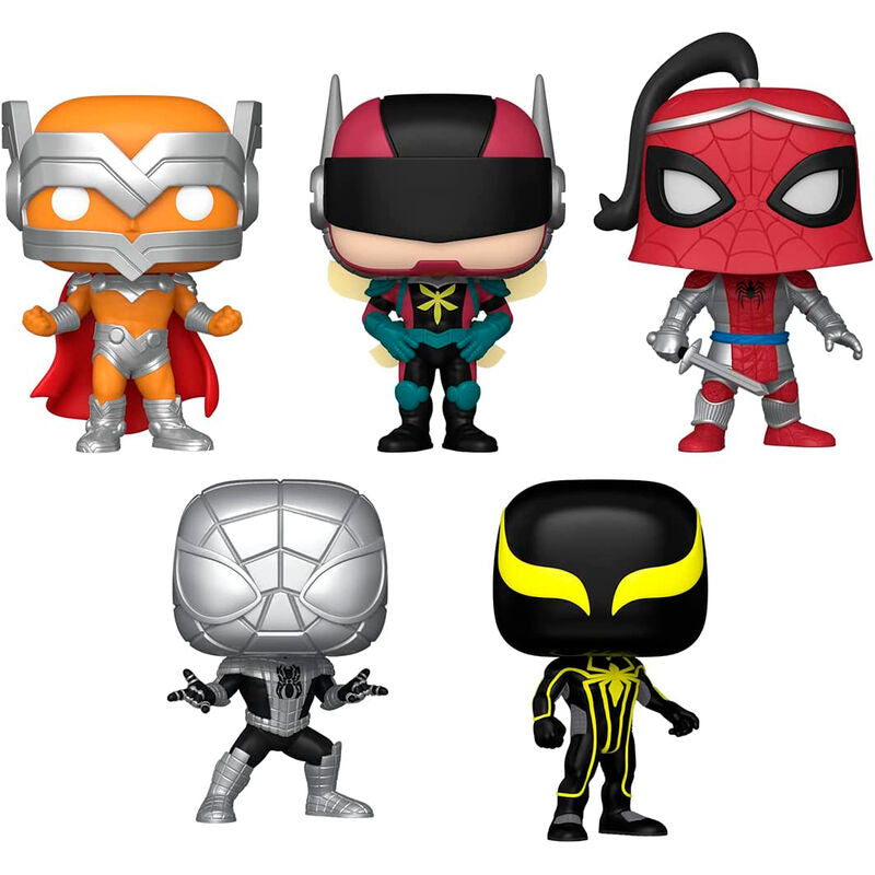 Blíster FUNKO POP! Marvel Spider-Man Exclusive con cinco figuras - 2