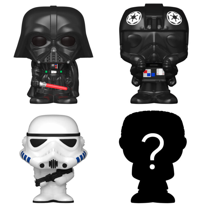 Pack FUNKO Bitty POP! Star Wars con Darth Vader, Stormtrooper, piloto TIE y figura misteriosa - 2