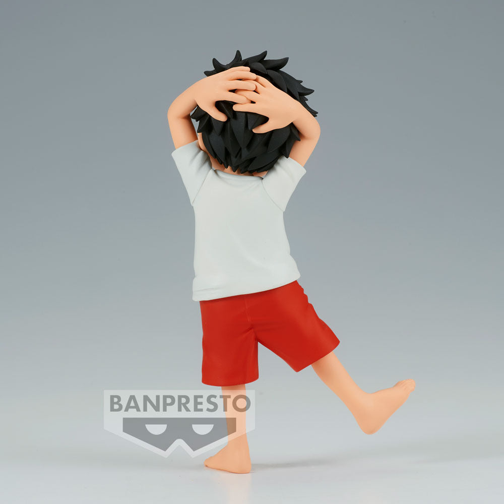 Figura infantil de Monkey D. Luffy con camiseta blanca y pantalón rojo - 5