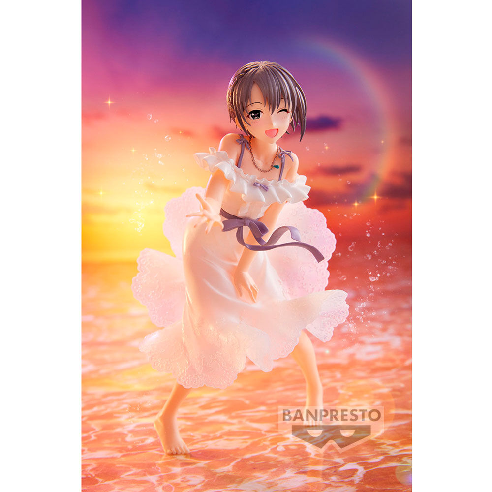 Figura de Yuuki Otokura con vestido blanco y base rosa - 4