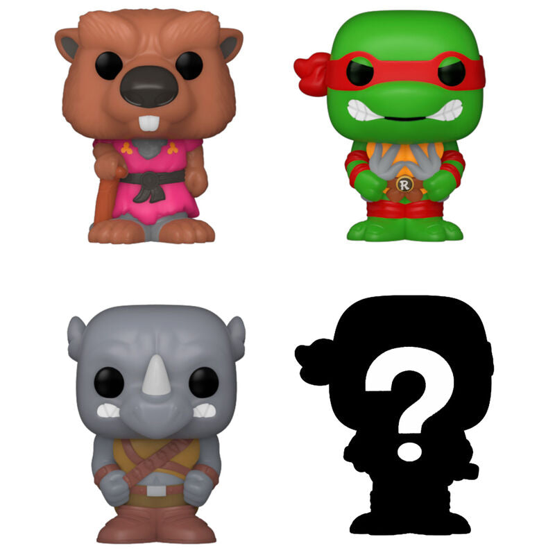 Blíster Funko Bitty Pop! de Tortugas Ninja con cuatro figuras - 2