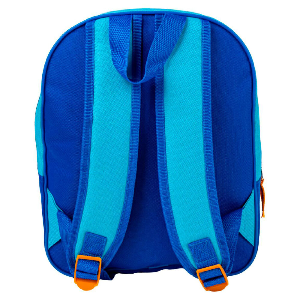 Mochila 3D azul de Sonic The Hedgehog con Sonic, Tails y Amy - 2