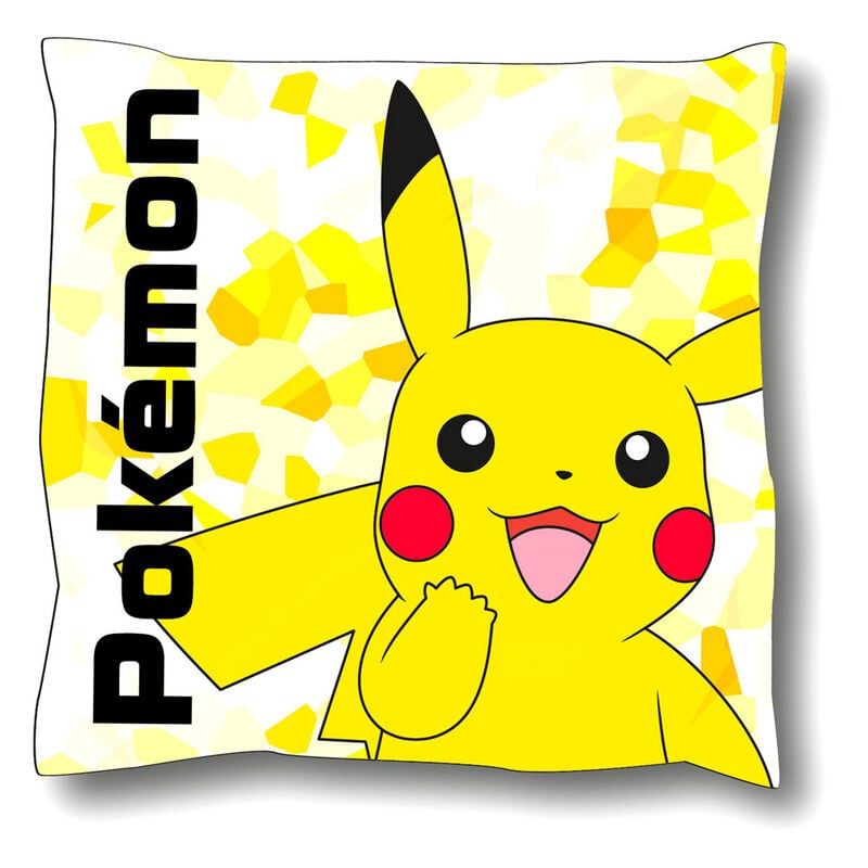 Cojín Pikachu Pokémon Nintendo amarillo de microfibra