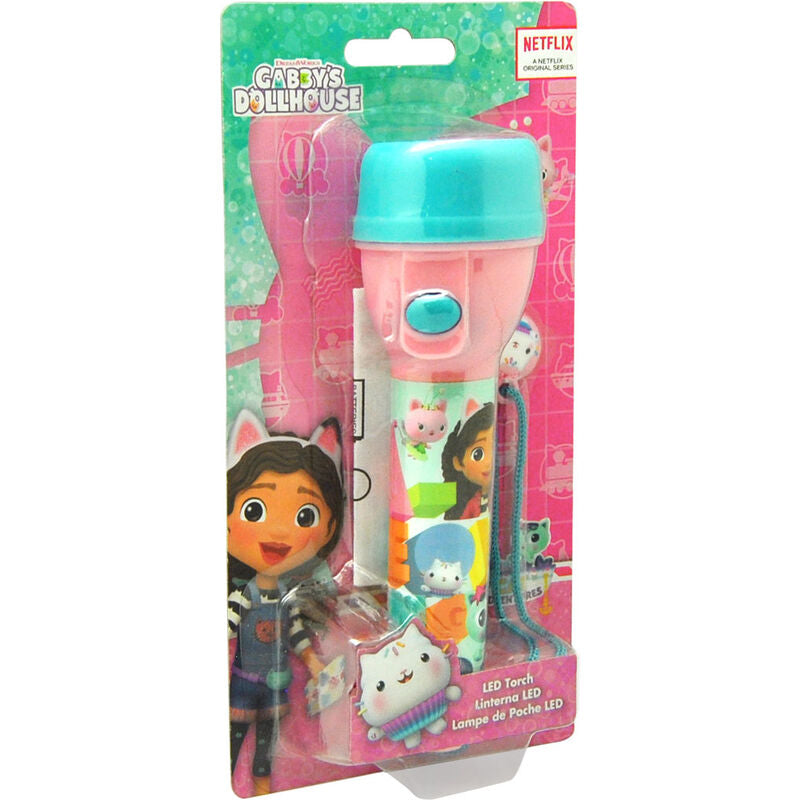 Linterna LED rosa y turquesa de La Casa de Muñecas de Gabby con correa - 6