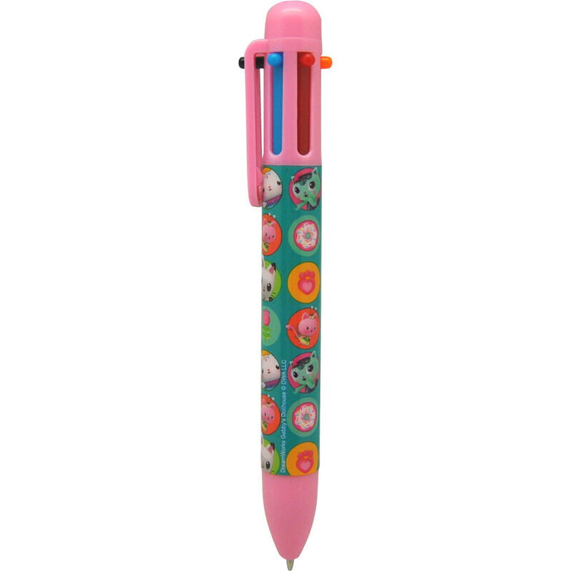 Bolígrafo de 6 colores de Gabby's Dollhouse con estampado de personajes - 5