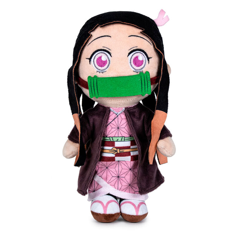 Peluche de Nezuko Kamado de Demon Slayer con kimono rosa - 2
