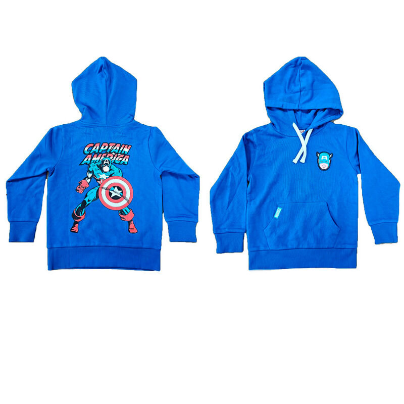 Sudadera azul con capucha de Capitán América MARVEL