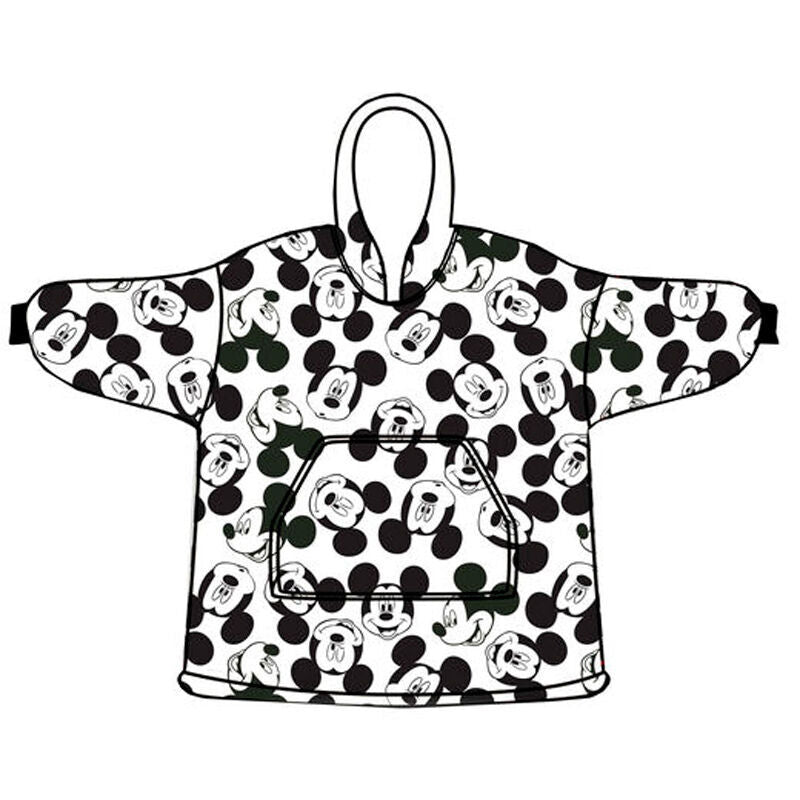 Bata sudadera oversize infantil de Mickey Disney con capucha y bolsillo delantero