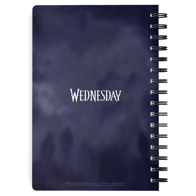 Cuaderno A5 Wednesday con portada 3D y paraguas - 2