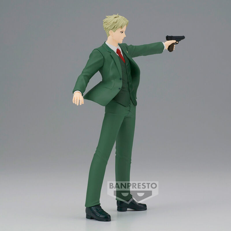Figura de Loid Forger de SPY x FAMILY con traje verde y pose de acción - 3
