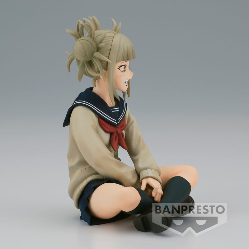 Figura de Himiko Toga de My Hero Academia sentada con uniforme escolar - 3