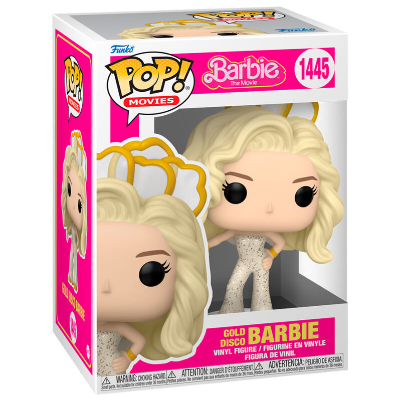 Figura Funko POP! Gold Disco Barbie con mono brillante y accesorios dorados - 2