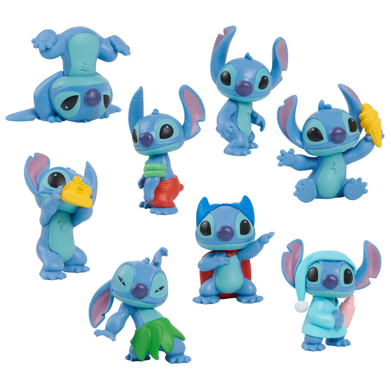 Set de 8 figuras Stitch Disney de 5 cm en blister - 2