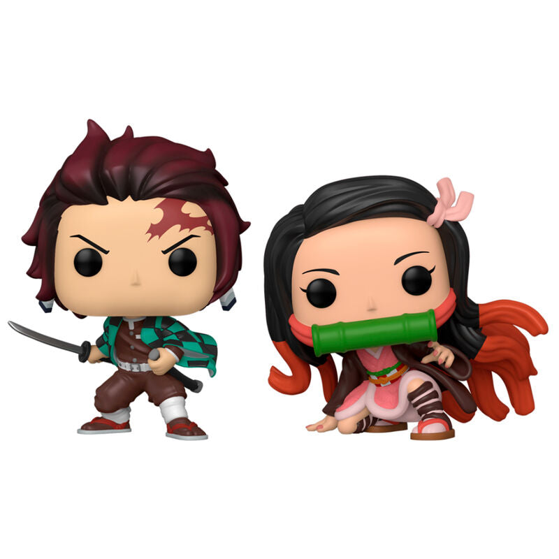 Blíster Funko Pop! con las figuras de Tanjiro y Nezuko de Demon Slayer - 2