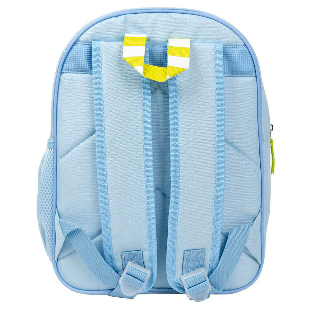 Mochila Bluey azul claro con bolsillo frontal amarillo - 2
