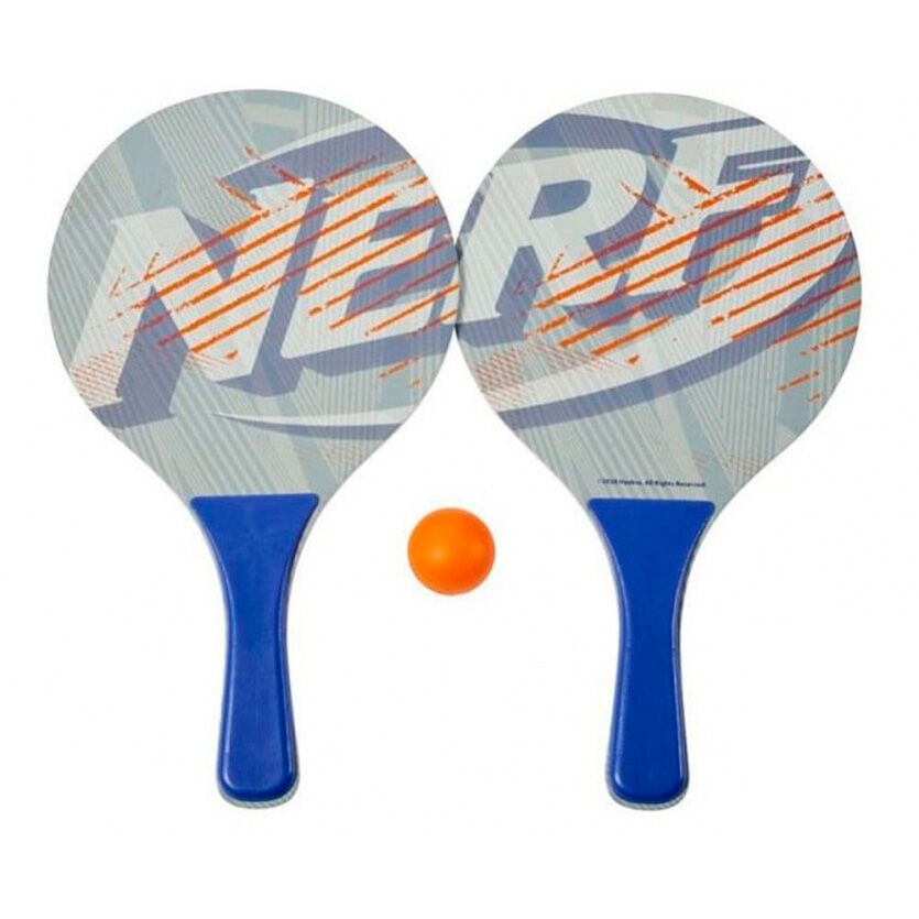 Set de dos raquetas de playa Nerf con pelota naranja