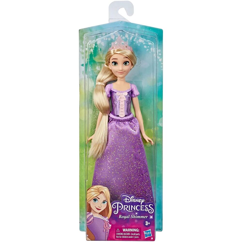 Muñeca Rapunzel Disney con vestido morado brillante y tiara - 5