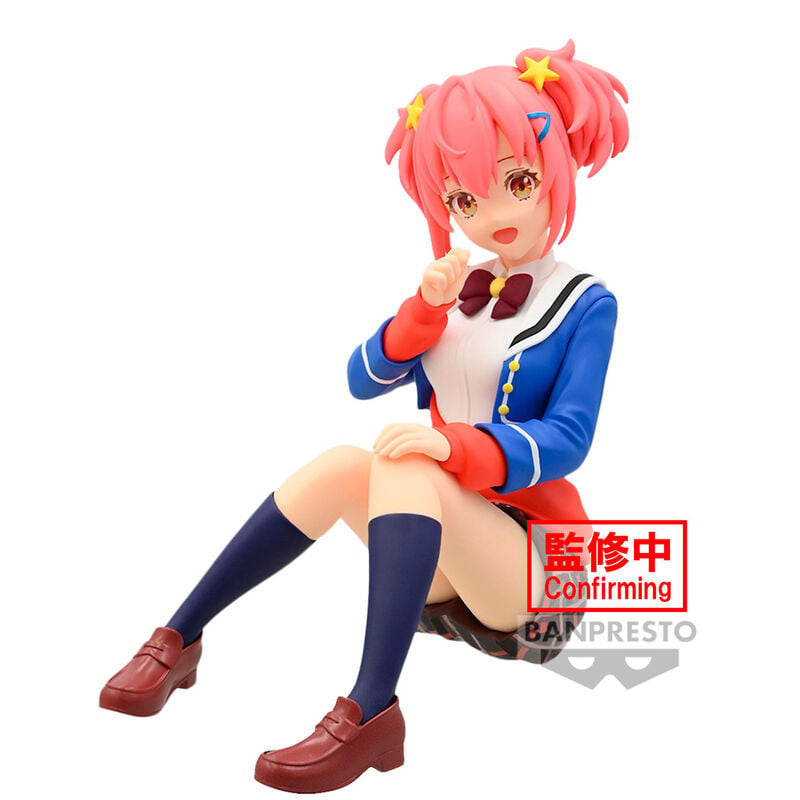 Figura sentada de Kokona Otori de World Dai Star con cabello rosa