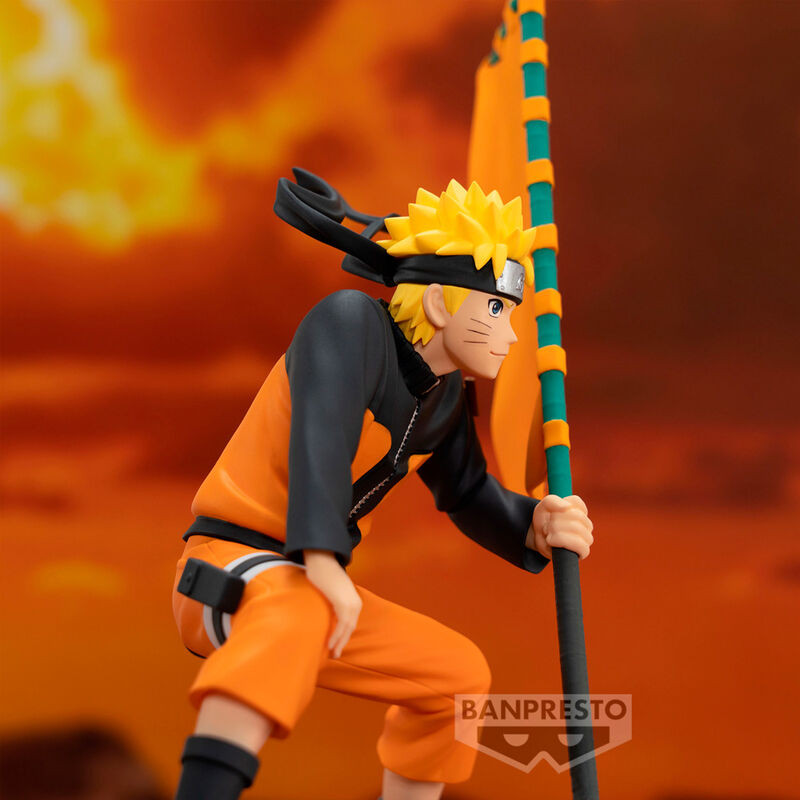 Figura de Uzumaki Naruto Narutop99 con estandarte naranja - 4