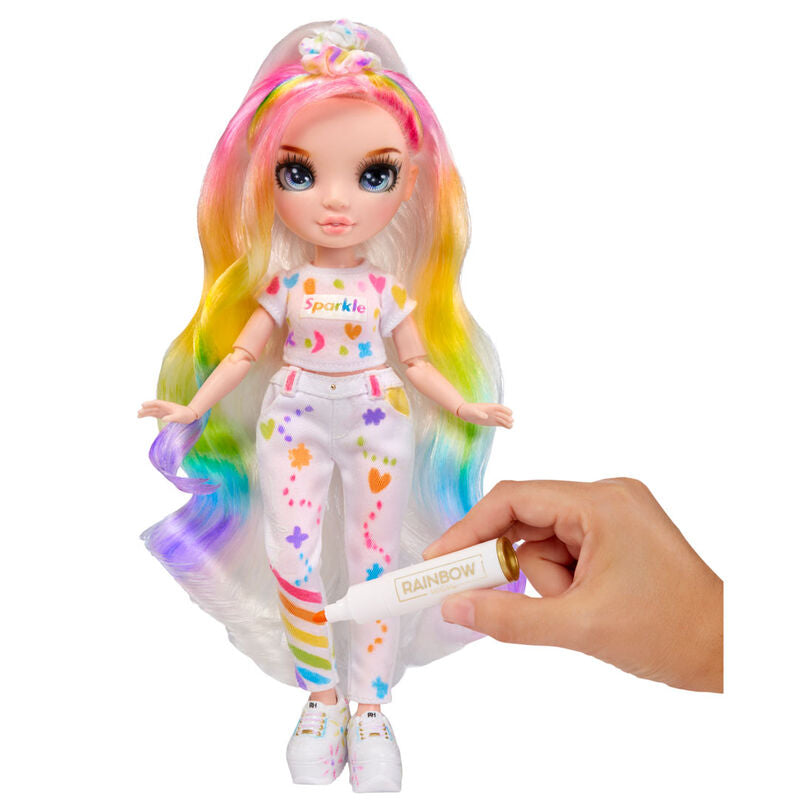 Muñeca Rainbow High Blue Eyes con pinturas y accesorios - 4