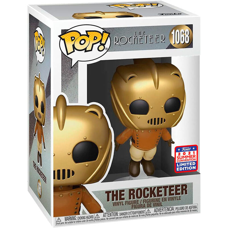 Figura Funko POP! exclusiva de The Rocketeer con casco dorado - 2
