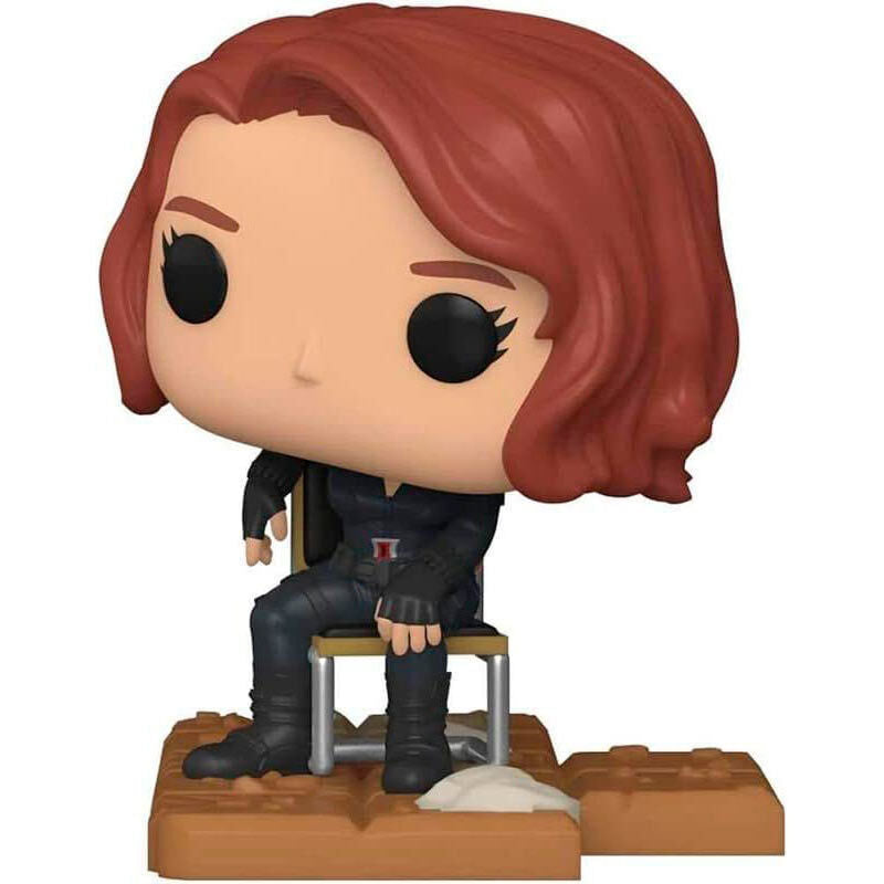 Figura Funko POP Deluxe de Black Widow sentada en caja Marvel Los Vengadores - 2