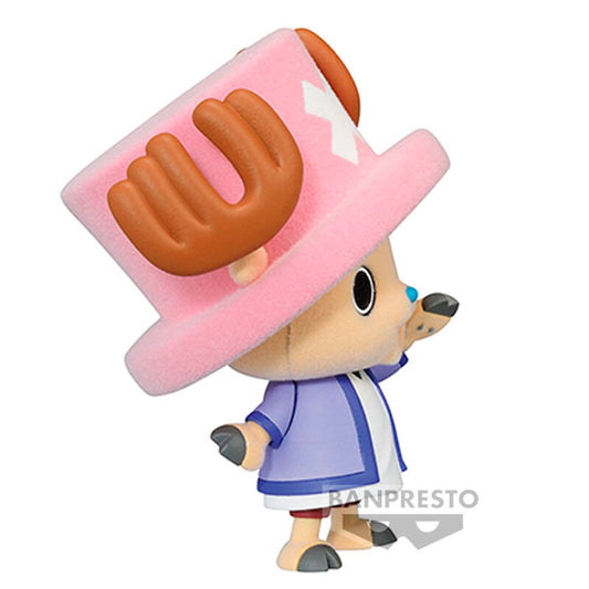 Figura de Tony Chopper Fluffy Puffy de One Piece con sombrero rosa - 2