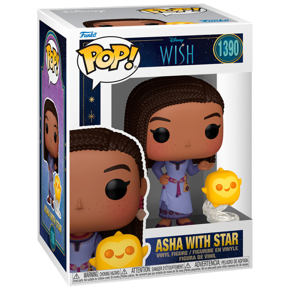 Figura Funko POP de Asha con Star de Disney Wish - 2