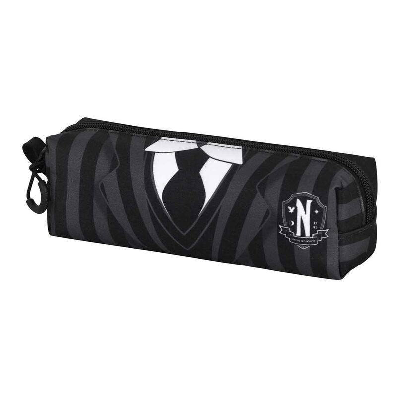 Portatodo Wednesday Uniform negro y gris con camisa y corbata - 3