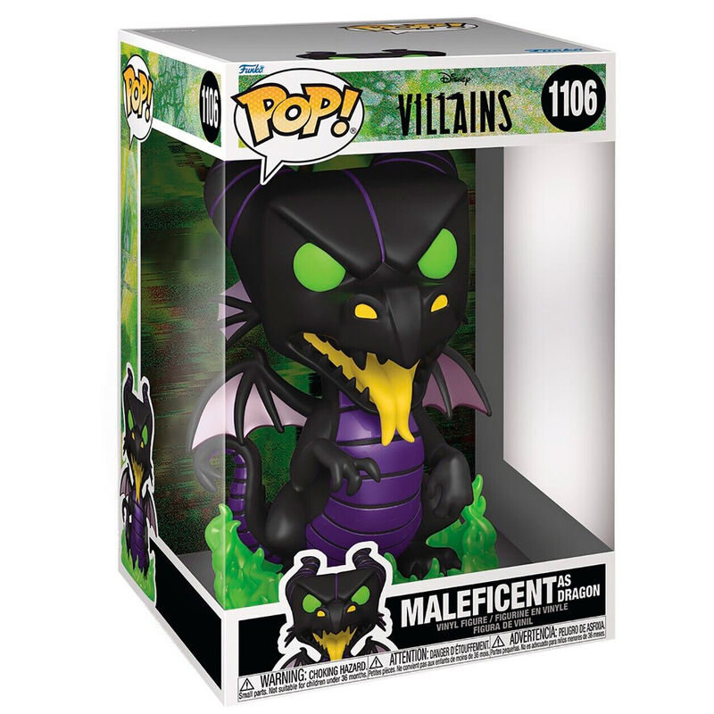 Figura Funko POP! Maleficent Dragon con alas y llamas verdes - 2