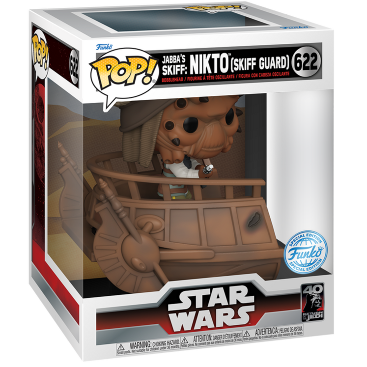 Figura Funko POP Deluxe de Nikto sobre un skiff de Star Wars - 2