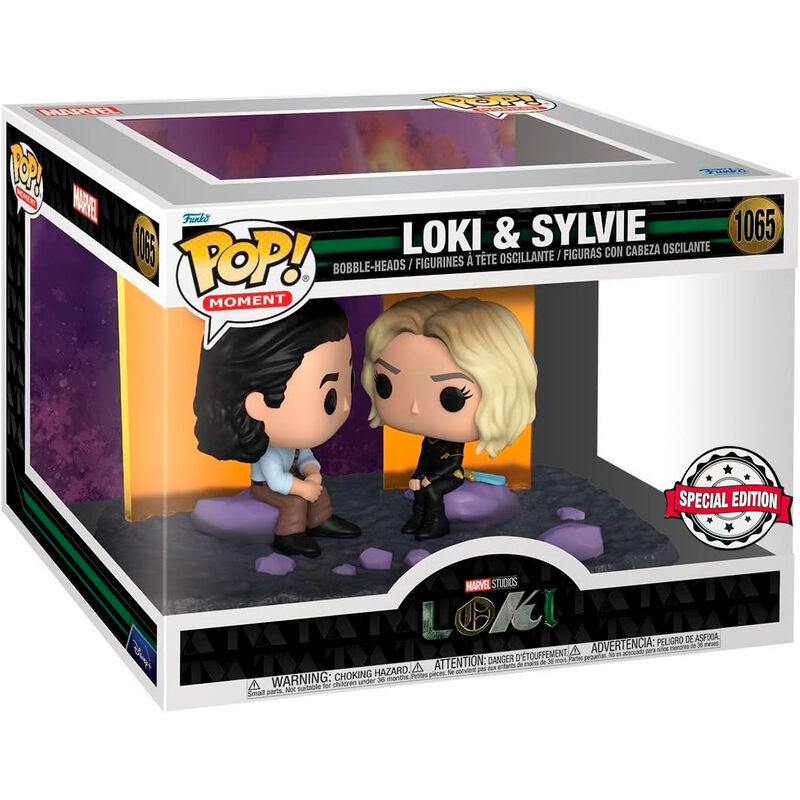 FUNKO POP! Moment de Loki y Sylvie sentados sobre una base rocosa - 2