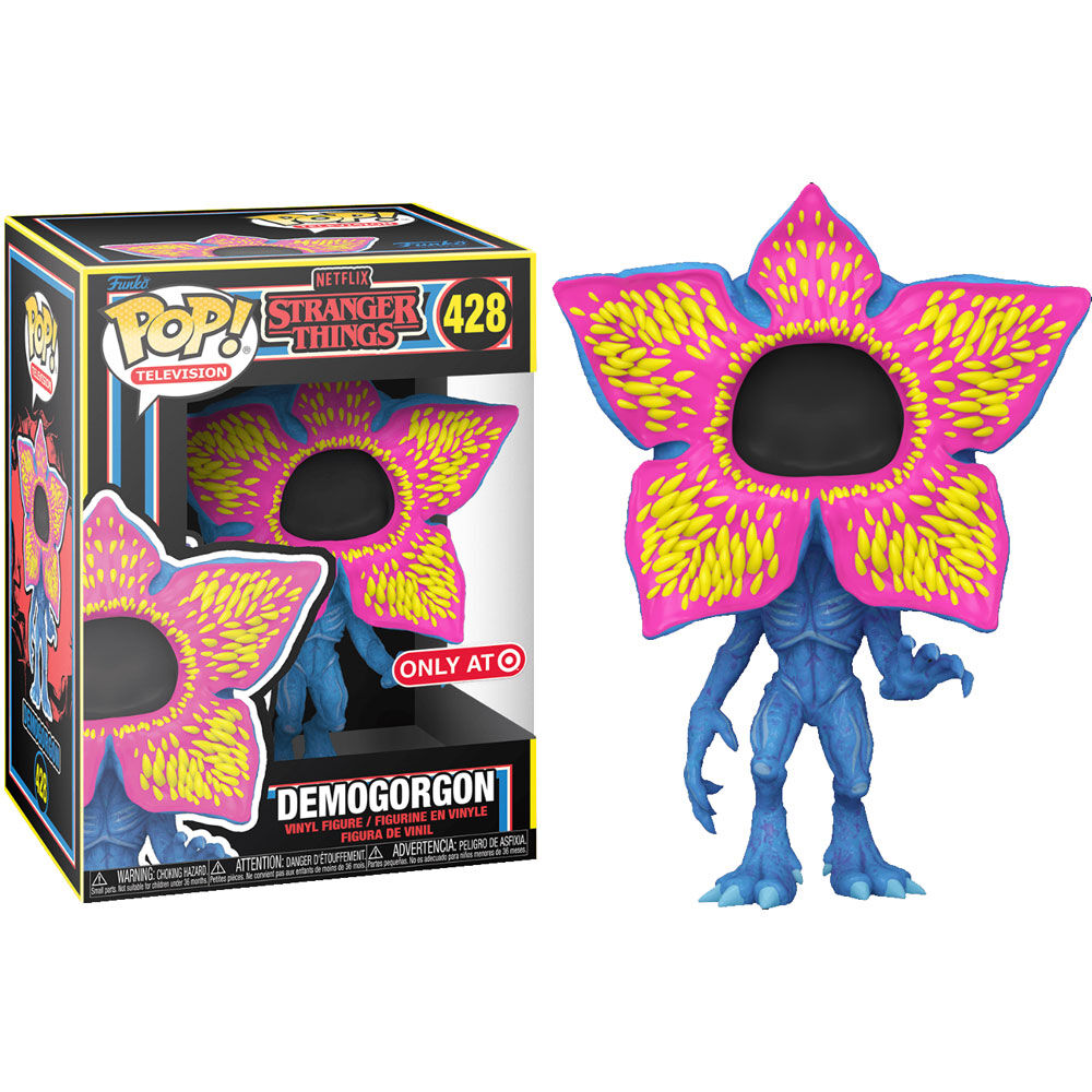 Figura Funko POP! Demogorgon Open Face de Stranger Things en colores Black Light - 2