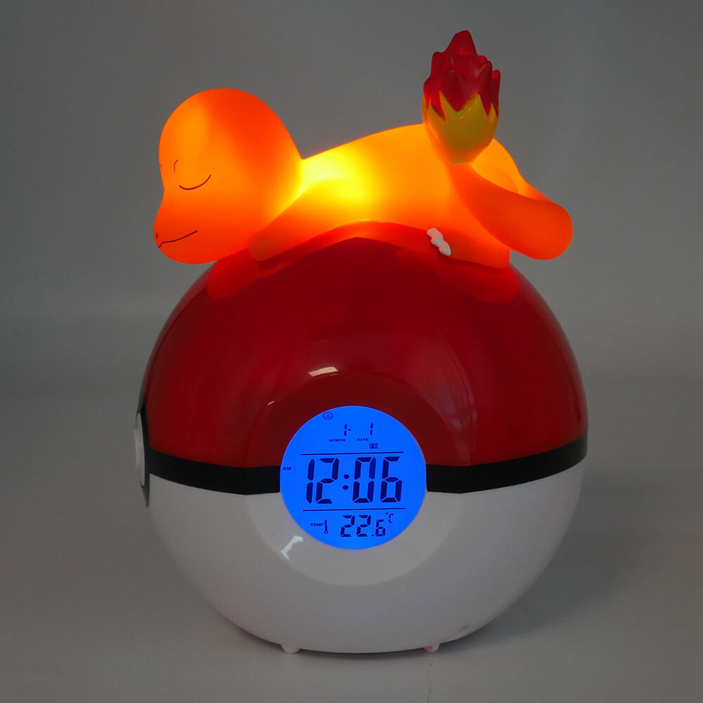 Despertador lámpara LED con Poké Ball y Charmander - 6