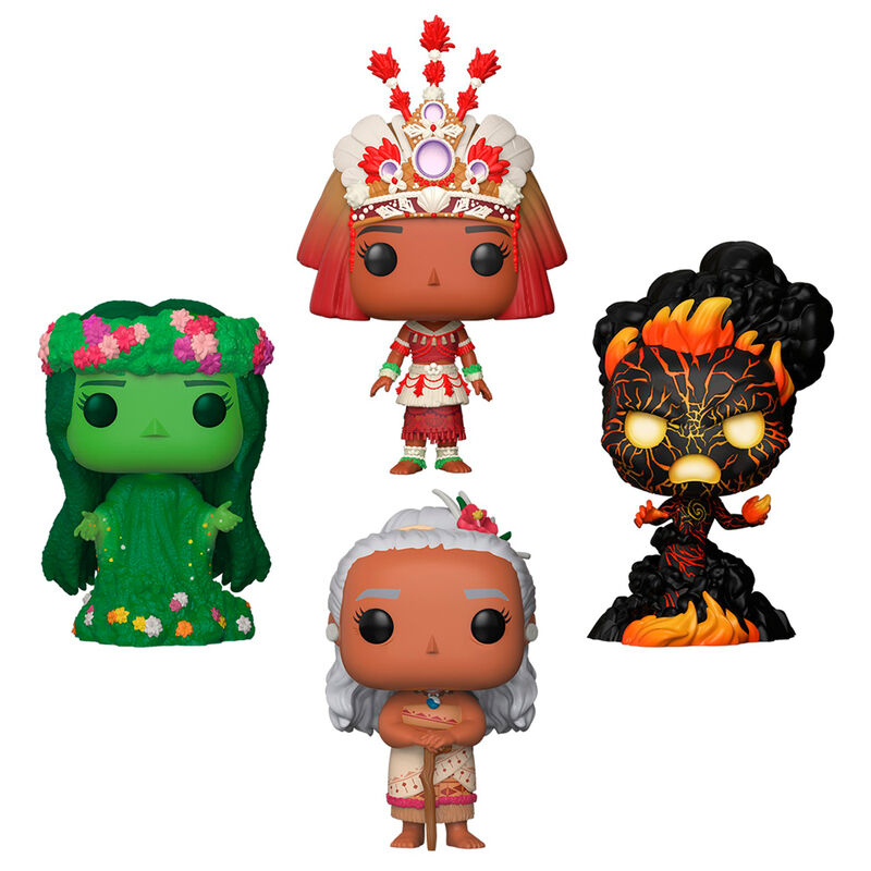 Blíster FUNKO POP de Disney Vaiana con cuatro figuras - 2