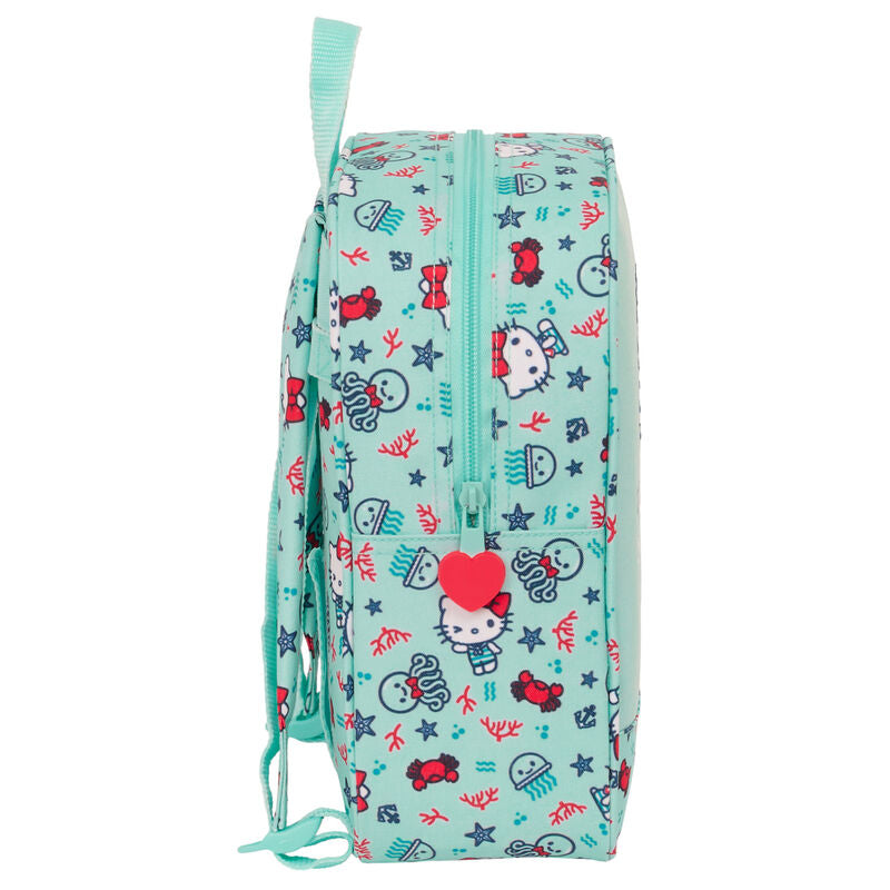 Mochila turquesa Hello Kitty Sea Lovers con estampado marino - 3