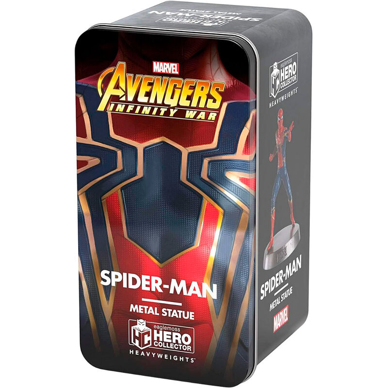 Figura Iron Spider Marvel a escala 1:18 sobre base negra - 2