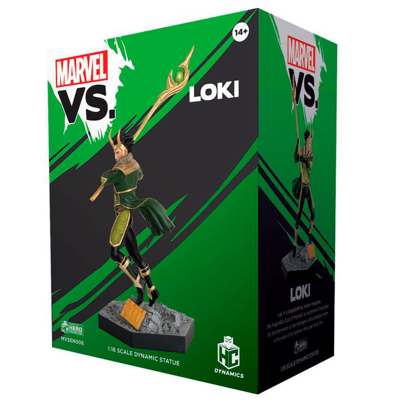 Figura de Loki Marvel a escala 1:16 con cetro y base rocosa - 3