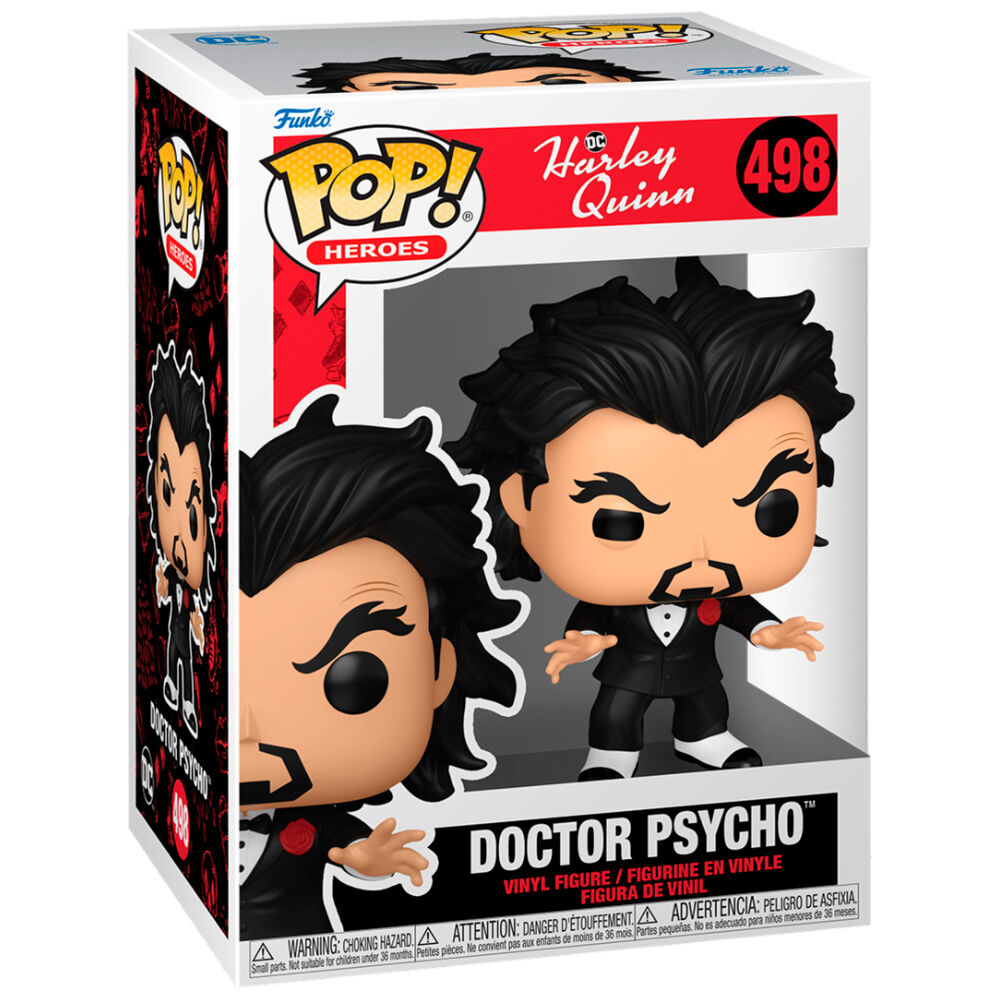 Figura Funko POP! de Doctor Psycho con traje negro y rosa roja - 2
