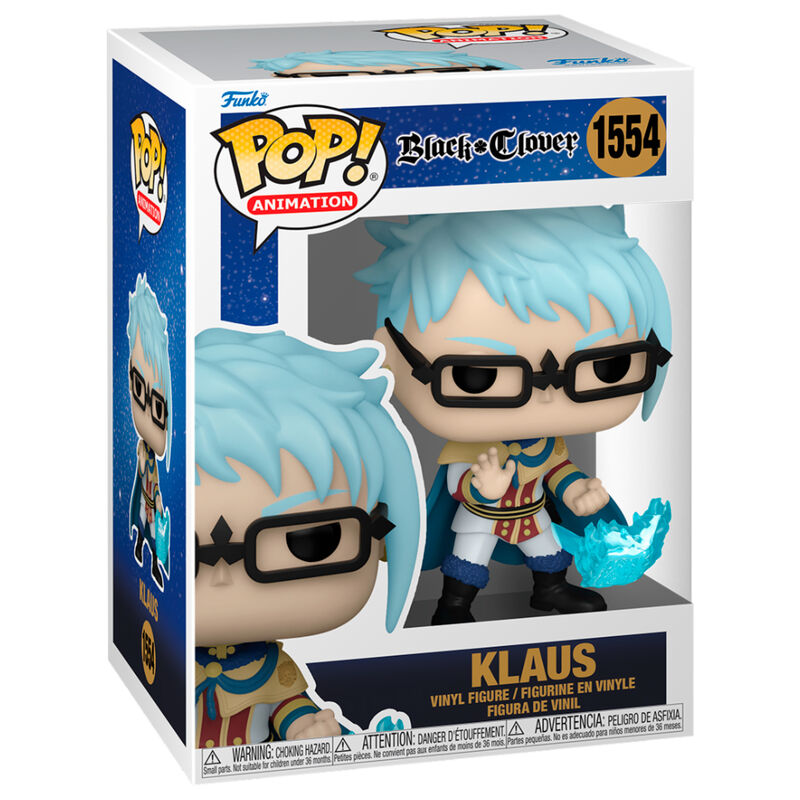 Figura Funko POP! de Klaus de Black Clover con capa azul y efecto translúcido - 2