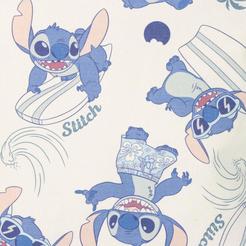 Bolsa shopping Disney Stitch con estampado de playa y asas largas - 3