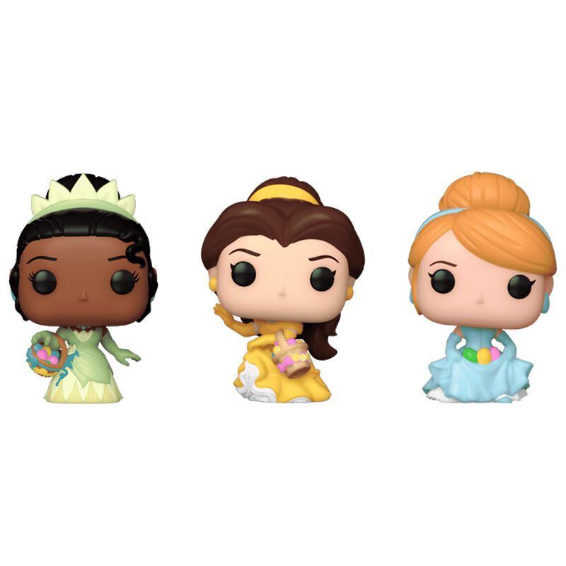 Blíster Funko Pocket POP! con Cenicienta, Tiana y Bella - 2